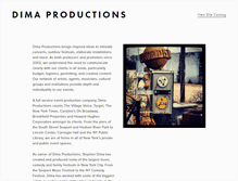 Tablet Screenshot of dimaproductions.com